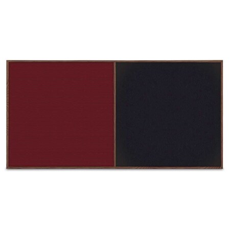 United Visual Products Enclosed Corkboard, 1 Door, 72"x48", 4" Fra UV3412-SATIN-SURF